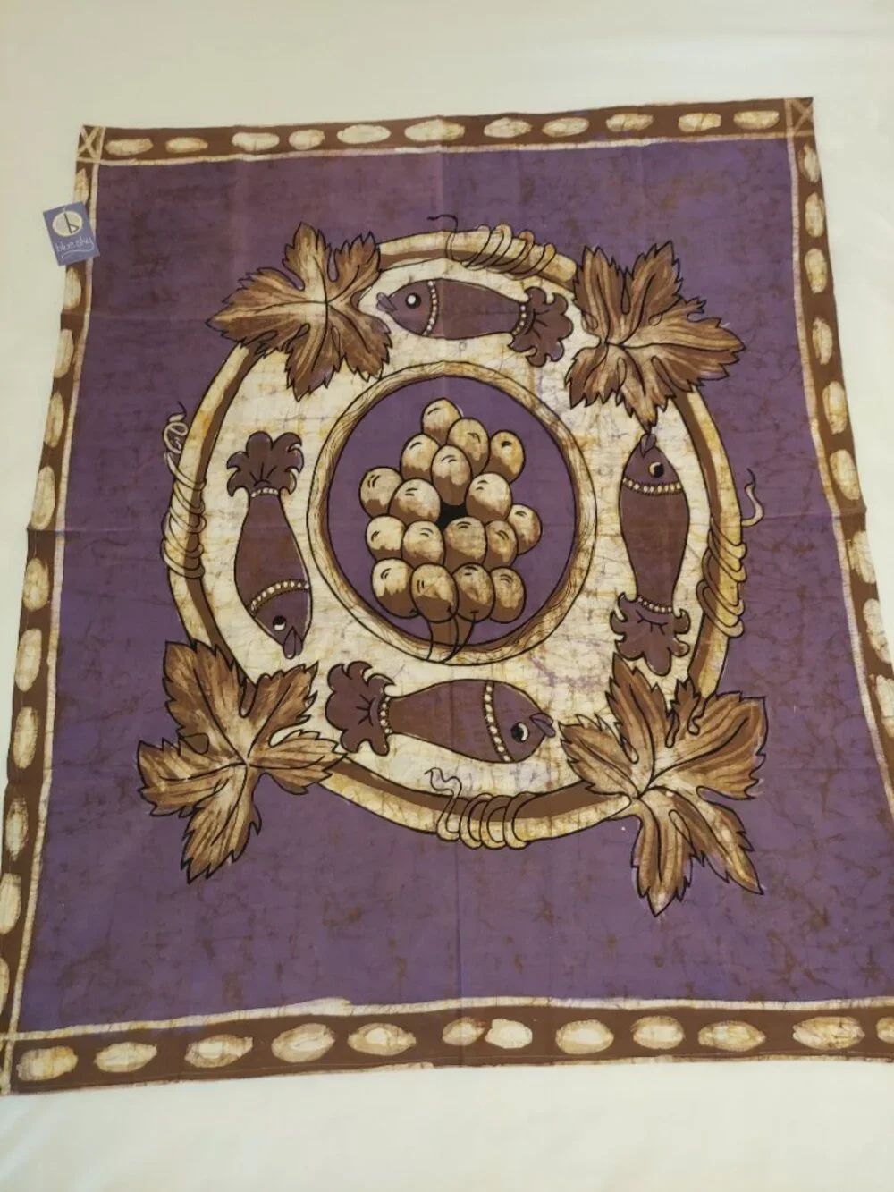 NWT Cotton Fish Harvest Tapestry
